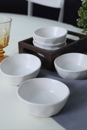 Hermia Juego de 6 Cuencos para Aperitivos Blancos de 12 cm